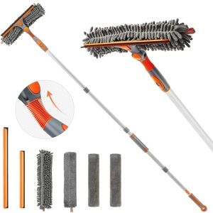 Extendable Orange and Gray squeegee